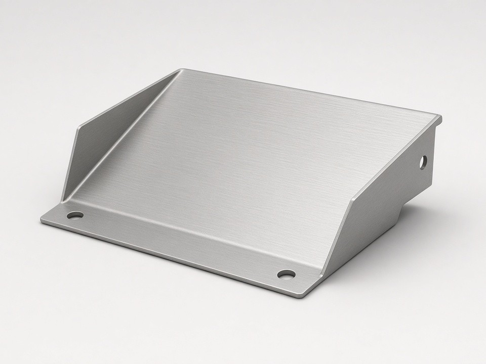 Precision airflow baffle fabricated from sheet metal