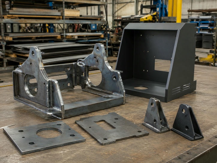 Mild and carbon steel sheet metal fabricated parts